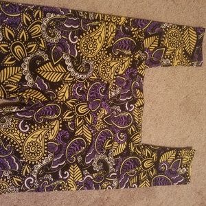 NWOT - Lularoe tall curvy leggings -purple paisley